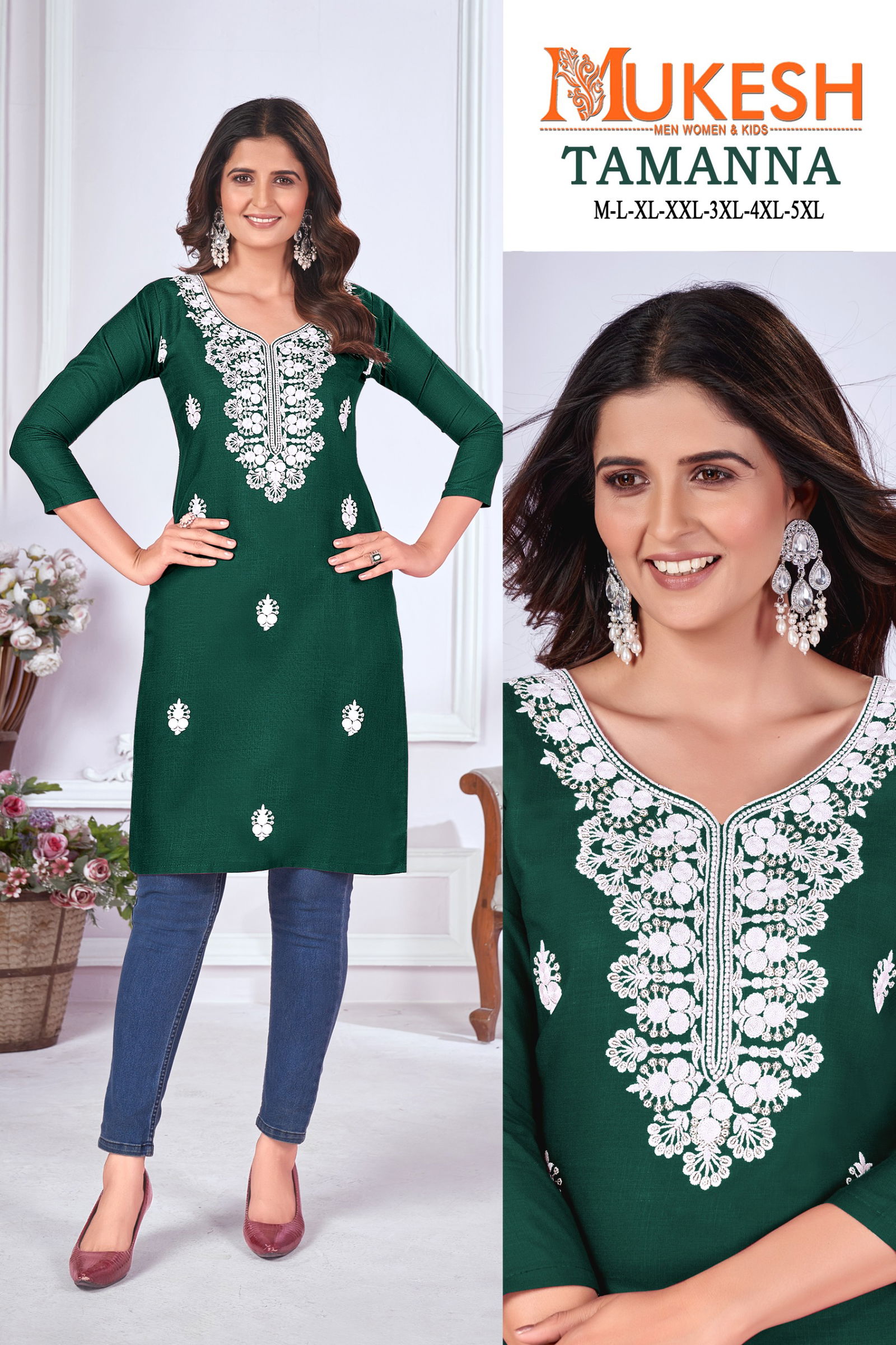 Tamanna Magic Cotton Slub Embroidery Kurti Wholesale Market In Surat